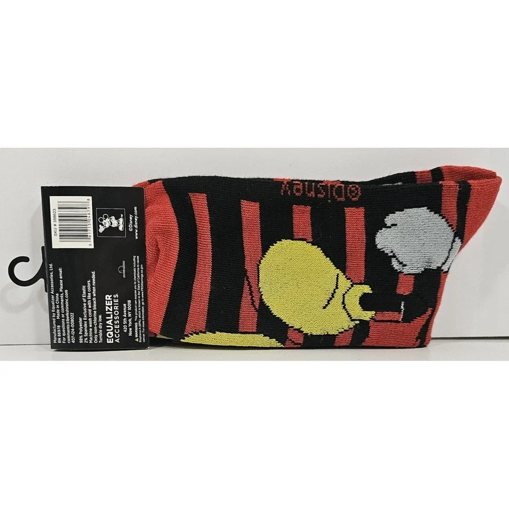 NWT Disney Mickey Mouse Crew Socks‎ Sz 9-13
